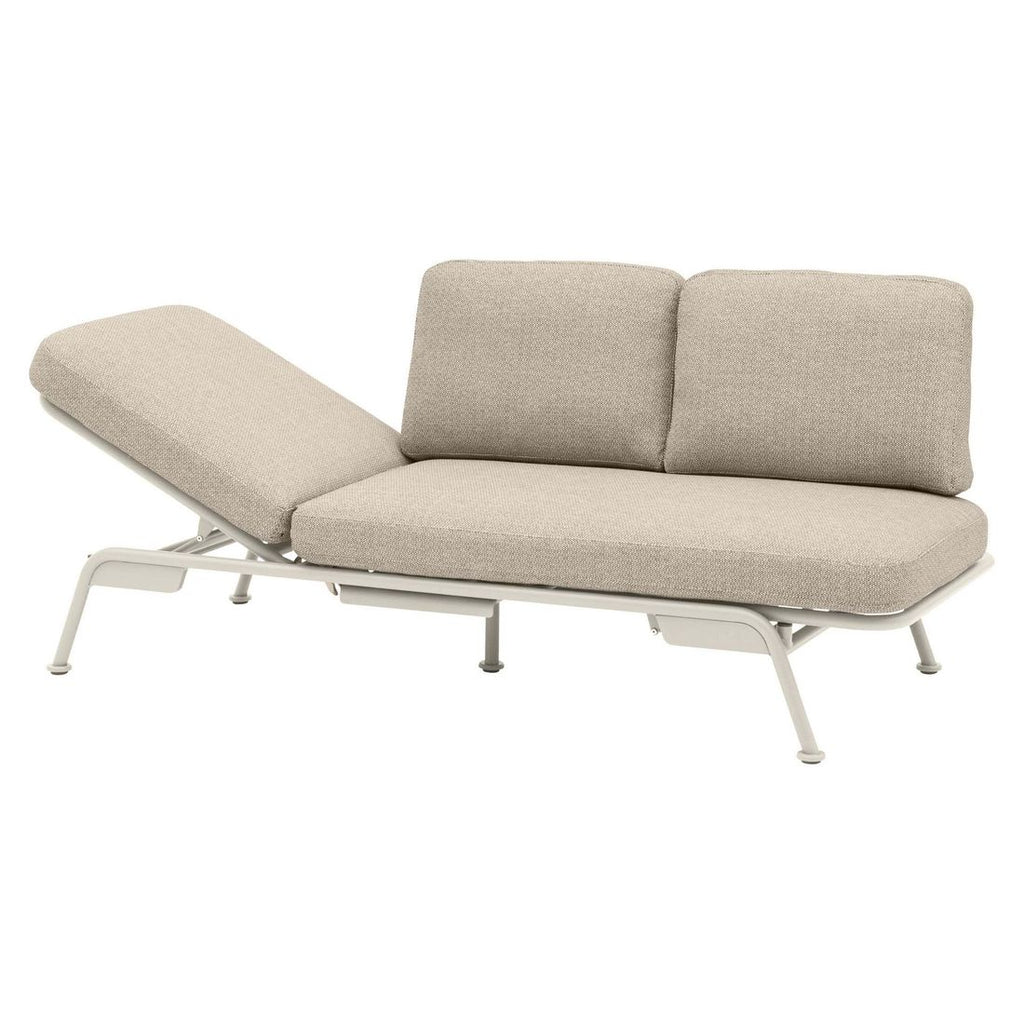 Spisesofa ute Somerset aluminium olefin 199 cm nærbilde av ramme
