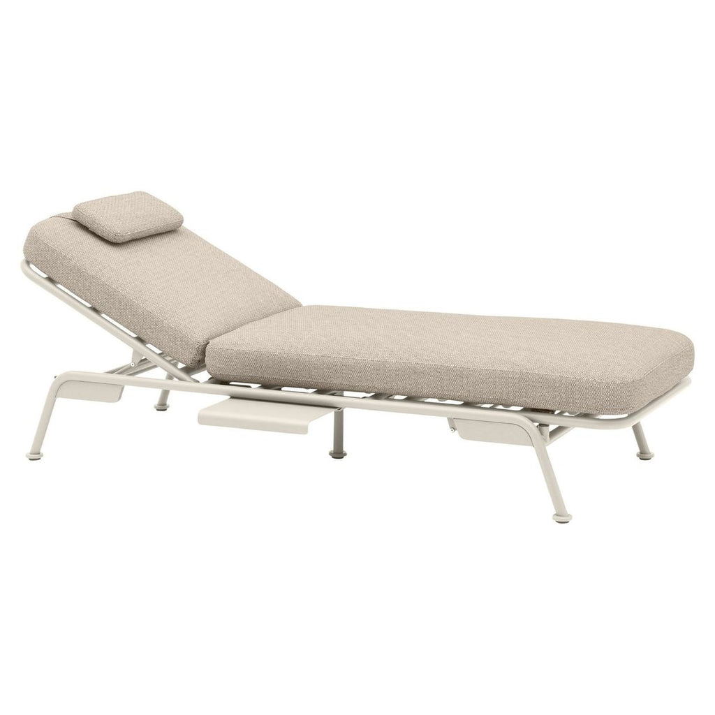 Spisesofa ute Somerset aluminium olefin 199 cm pute