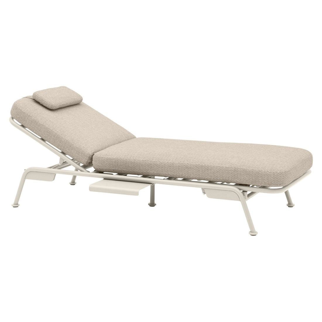 Spisesofa ute Somerset aluminium olefin 199 cm pute