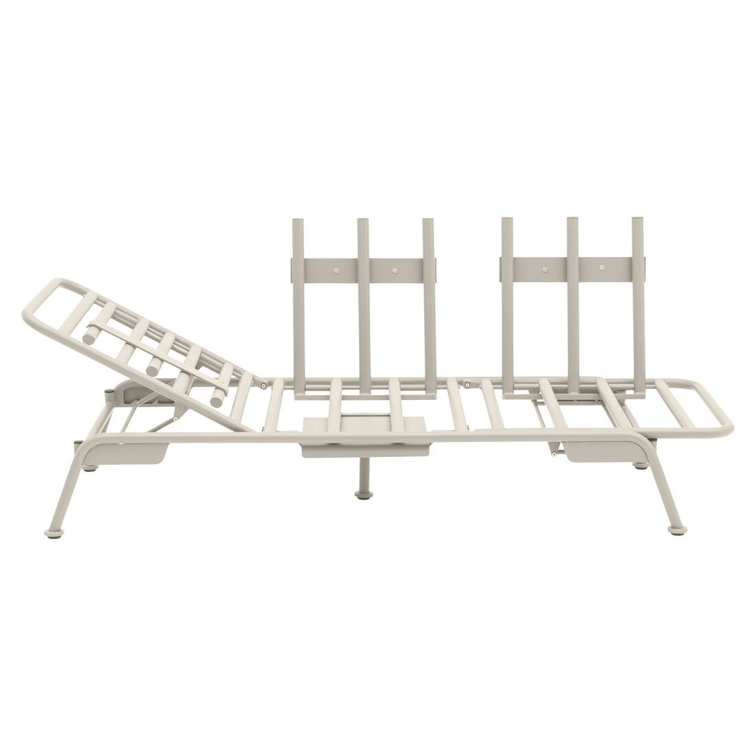 Spisesofa ute Somerset aluminium olefin 199 cm detalj av relaxfunksjon