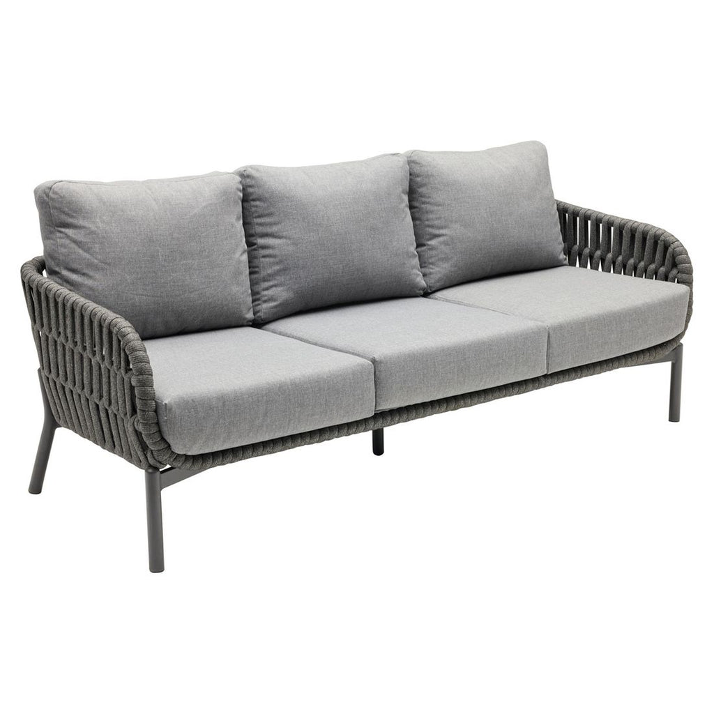 Spisesofa ute Terano low dining aluminium tau 204 cm bakside