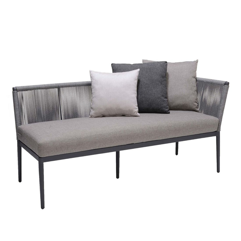 Spisesofa ute Topaz aluminium tau olefin bakside