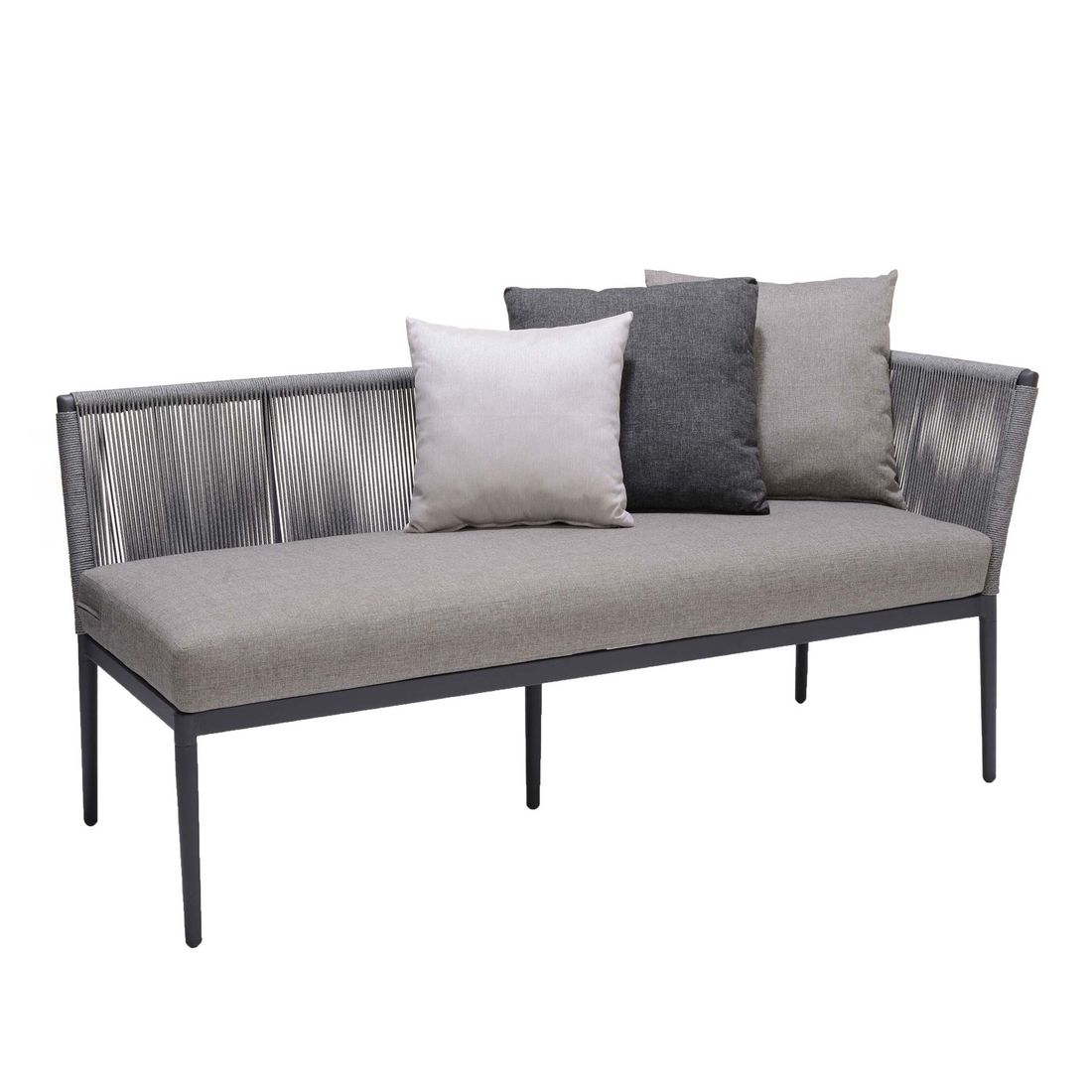 Spisesofa ute Topaz aluminium tau olefin bakside