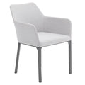 Spisestol ute 7003 aluminium akryl 62x62 cm forfra