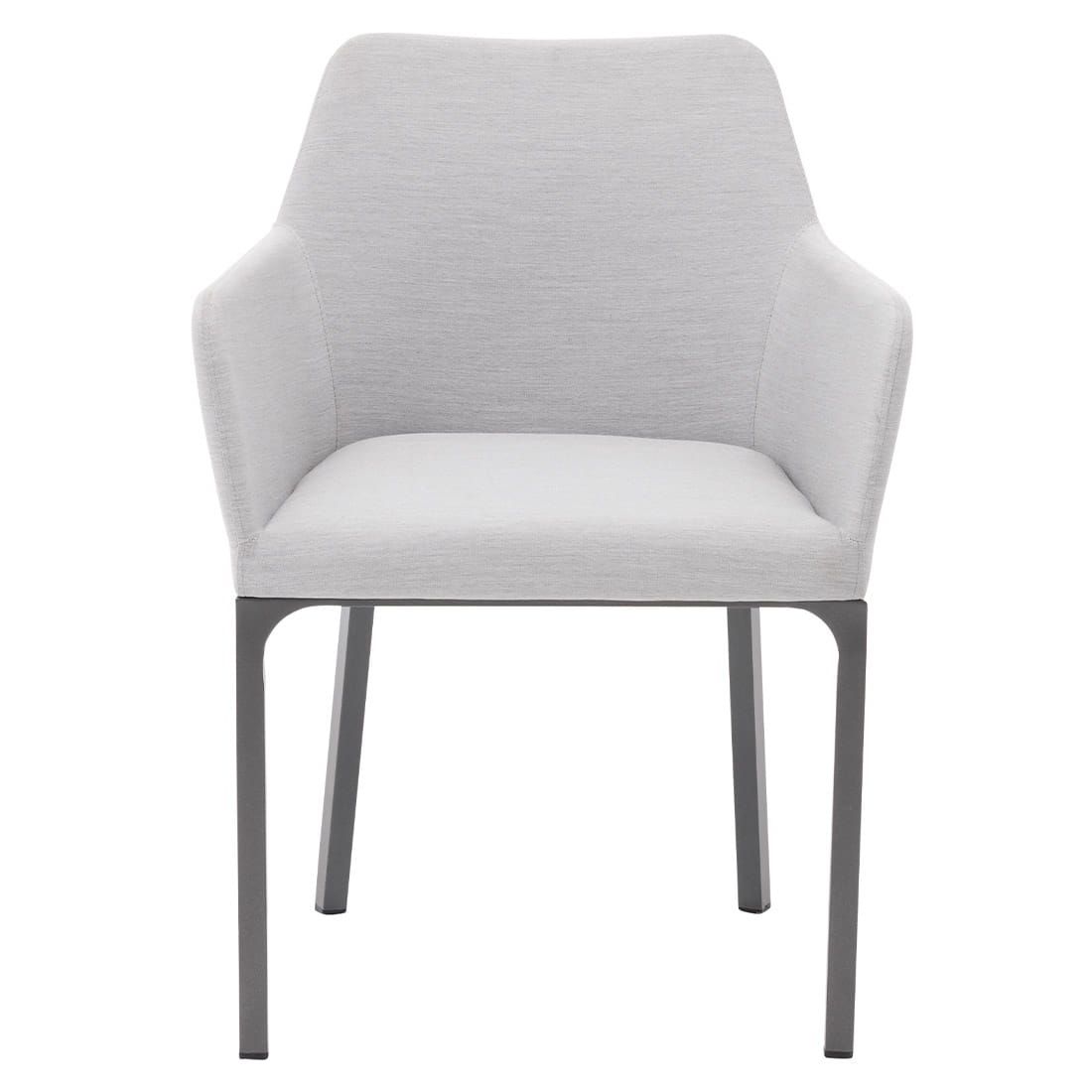 Spisestol ute 7003 aluminium akryl 62x62 cm bakside