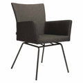 Spisestol ute Artus VIP rustfritt stål/Sunbrella 63x63 cm forfra