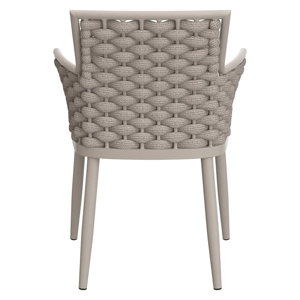 Spisestol ute Leon aluminium/tau/olefin 61,5x59 cm - OUTLIV.