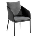 Spisestol ute Triest aluminium/olefin 56x64 cm - Niehoff forfra