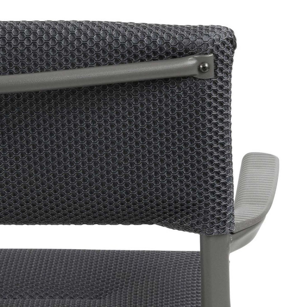 Stabelstol med armlener Oron aluminium/BeComfort 58x49 cm - Lafuma