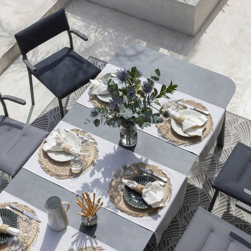 Stabelstol med armlener Oron aluminium/BeComfort 58x49 cm - Lafuma
