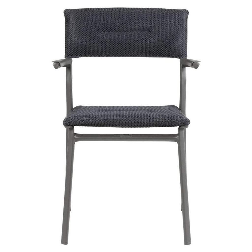 Stabelstol med armlener Oron aluminium/BeComfort 58x49 cm - Lafuma