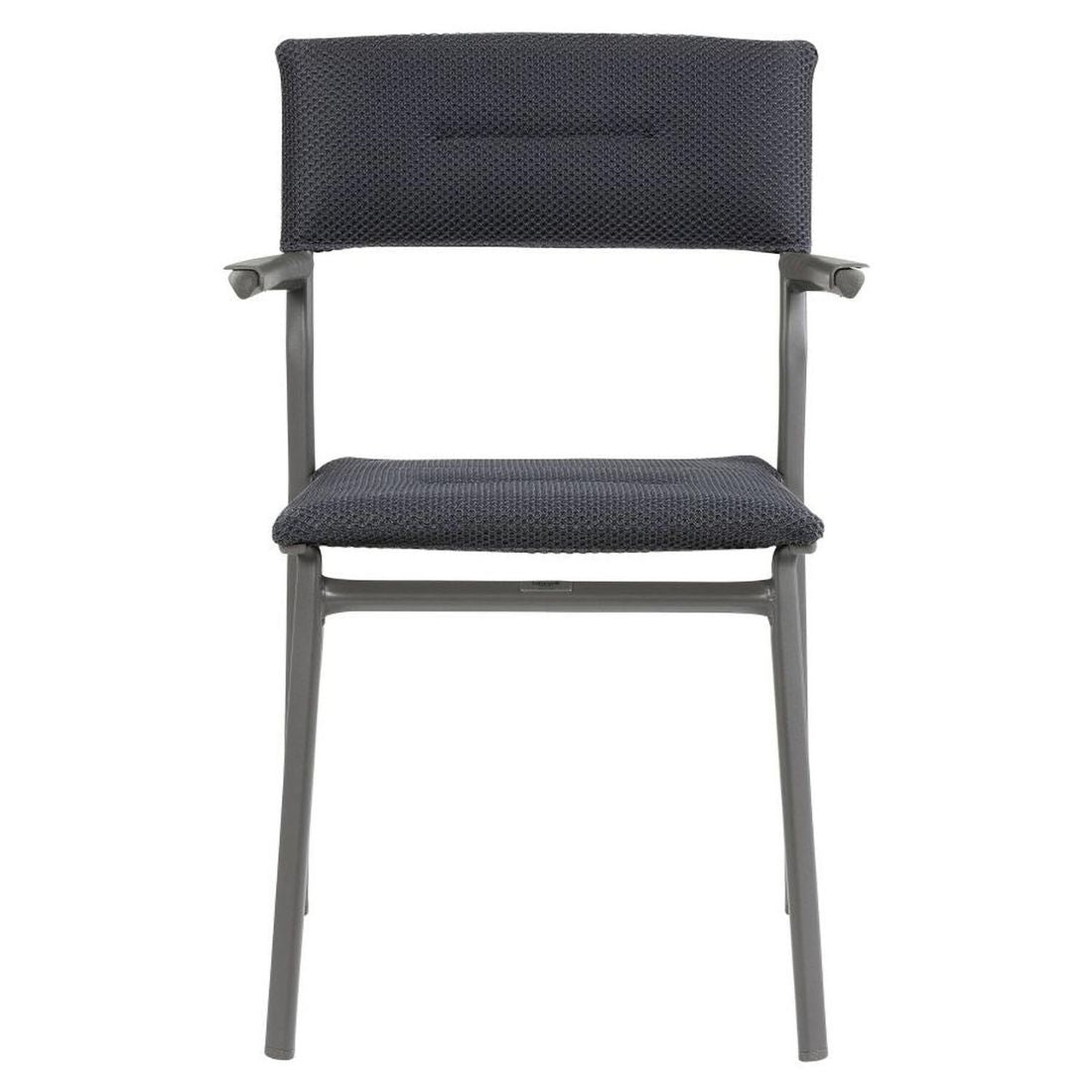 Stabelstol med armlener Oron aluminium/BeComfort 58x49 cm - Lafuma