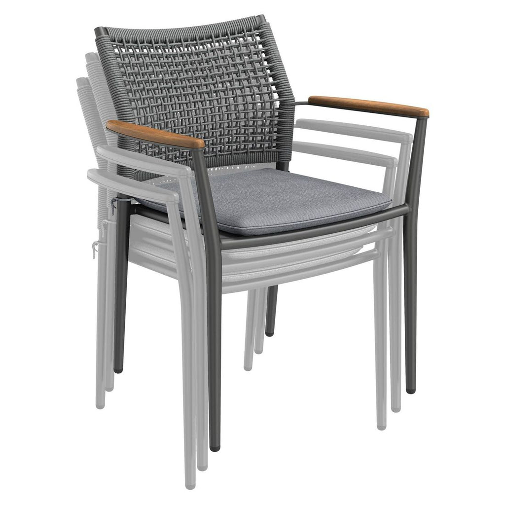 Profilbilde av Stabelstol Aruba aluminium med sittepute