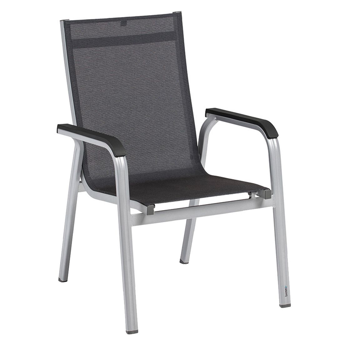 Detalj av Stabelstol med armlener Basic+ Premium aluminium/textilen - Kettler tekstil