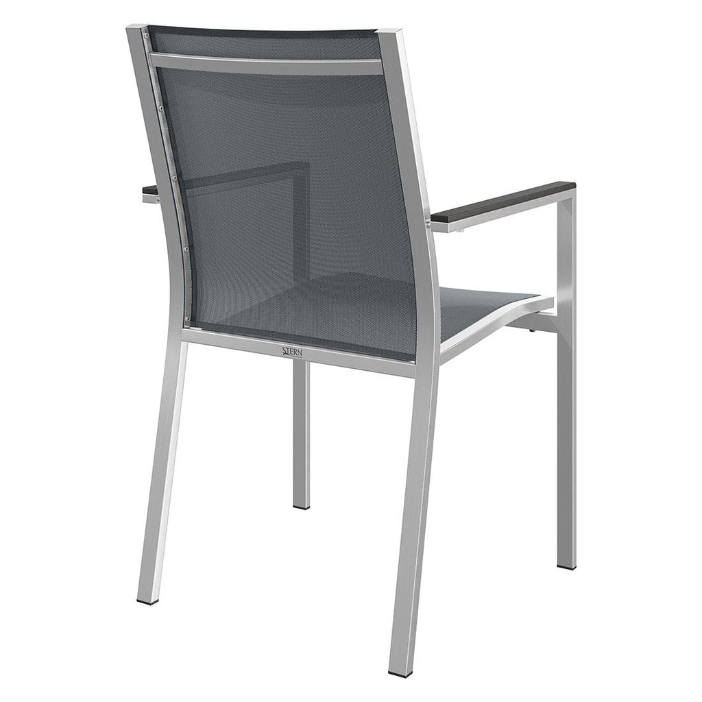 Stabelstol Cardiff rustfritt stål/textilen 57 cm stablet
