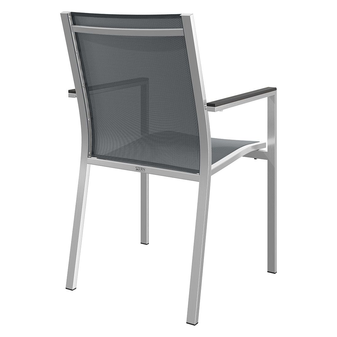 Stabelstol Cardiff rustfritt stål/textilen 57 cm stablet