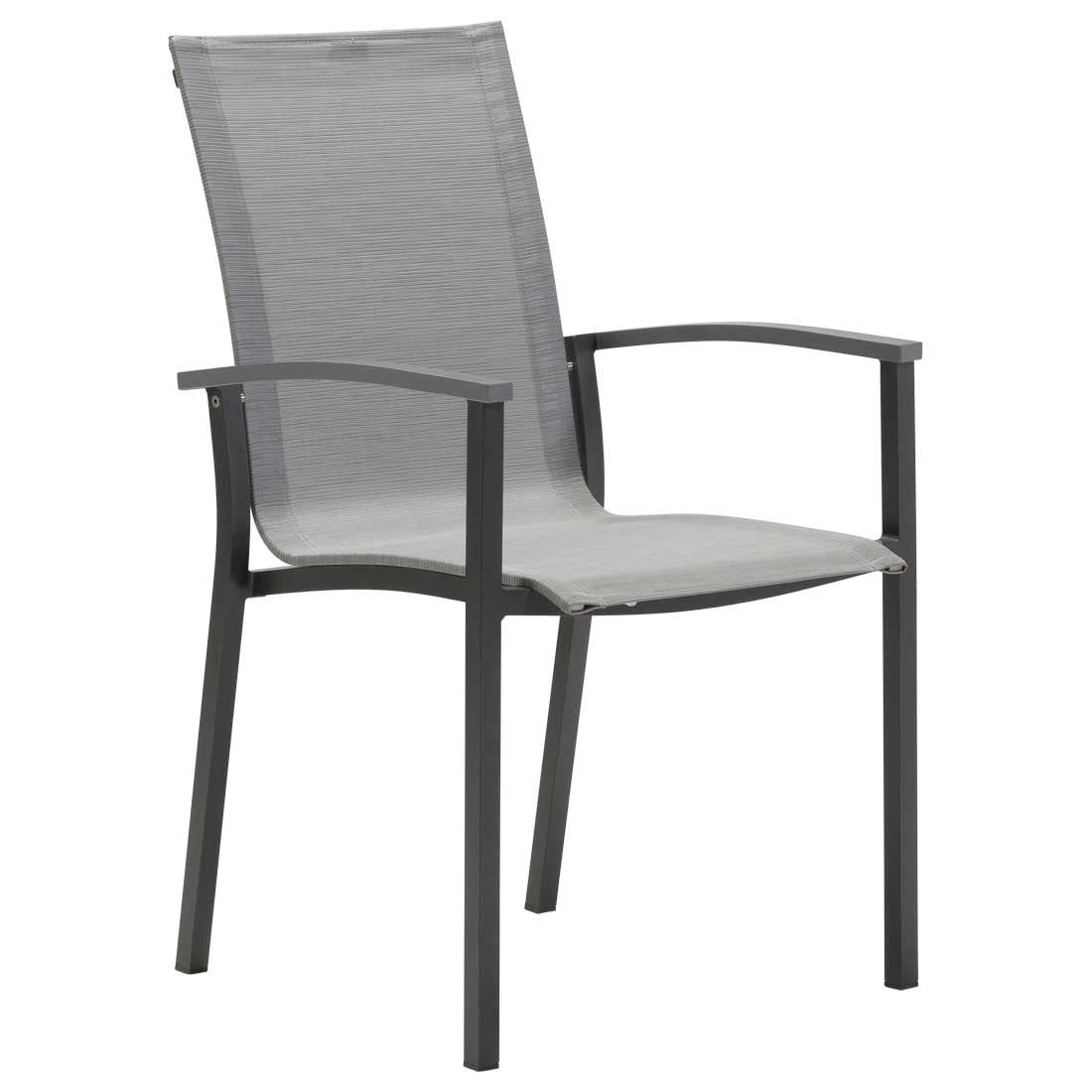 Stabelstol Evoee aluminium/textilen 56x65 cm - Stern forfra