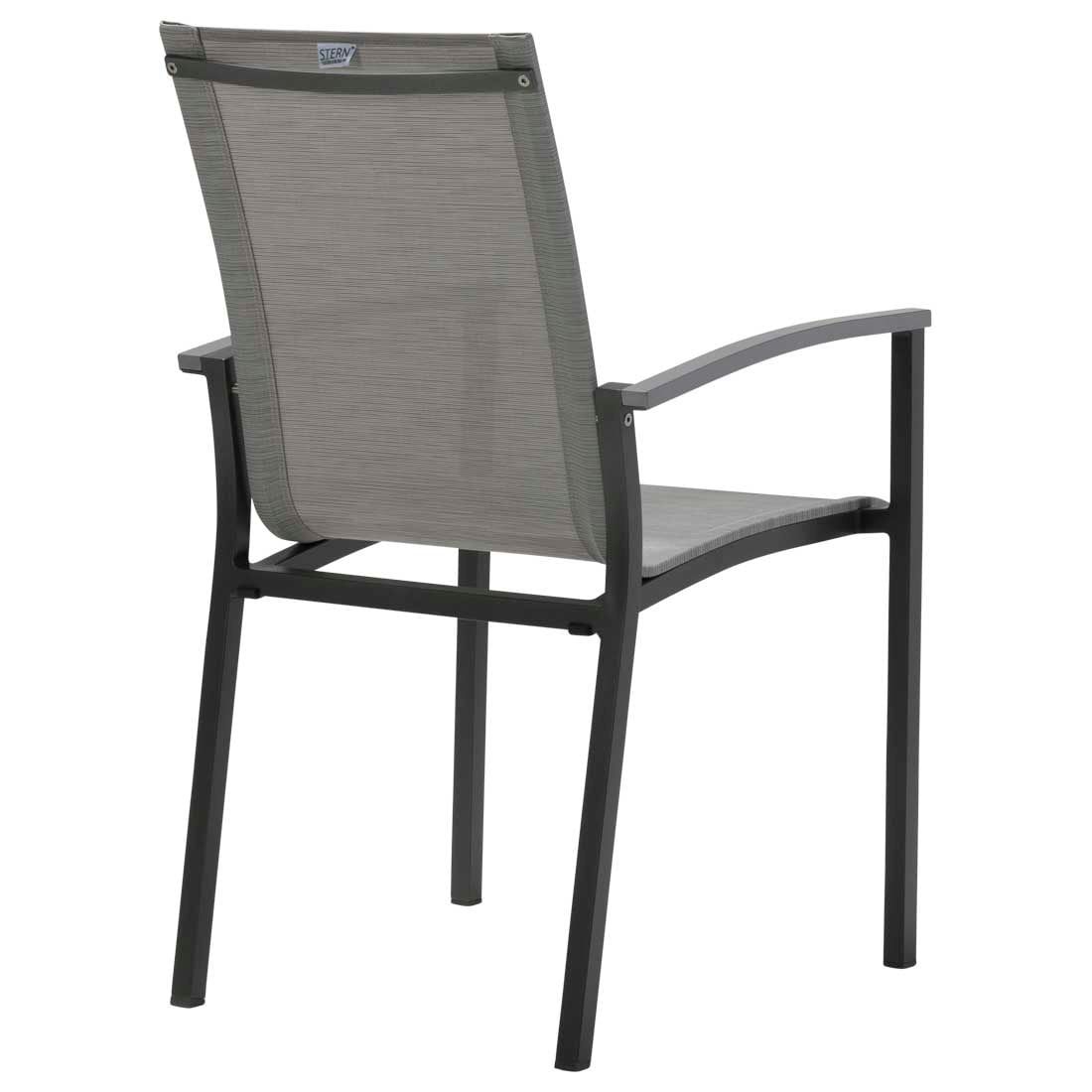 Stabelstol Evoee aluminium/textilen 56x65 cm - Stern bakside