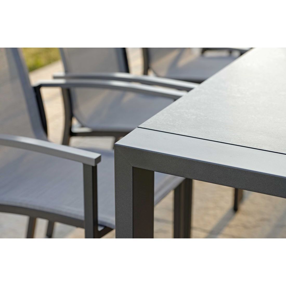 Stabelstol Evoee aluminium/textilen 56x65 cm - Stern stablet