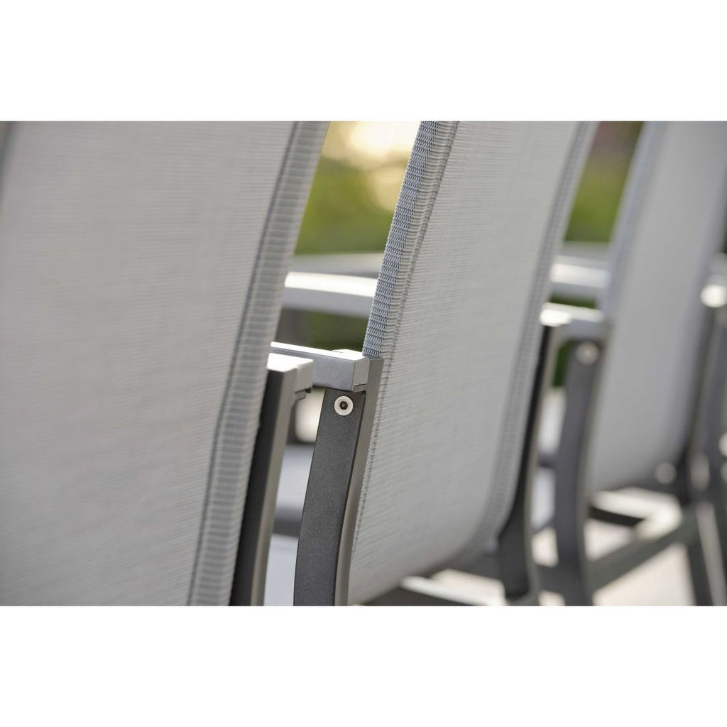 Stabelstol Evoee aluminium/textilen 56x65 cm - Stern stablet sett