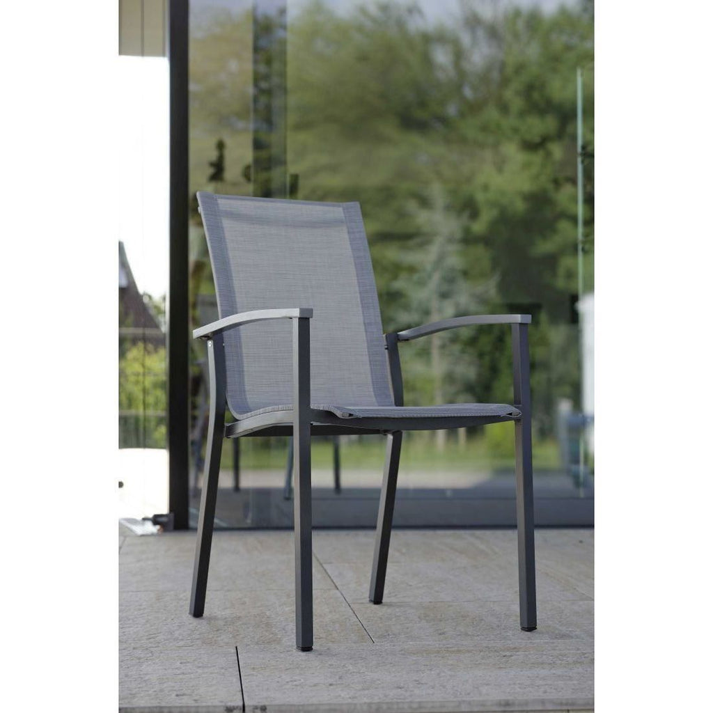 Oversikt over flere Stabelstol Evoee aluminium/textilen 56x65 cm - Stern