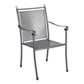 Stabelstol Excelsior lavrygg strekk-metall 59 cm fra Royal Garden, sett forfra