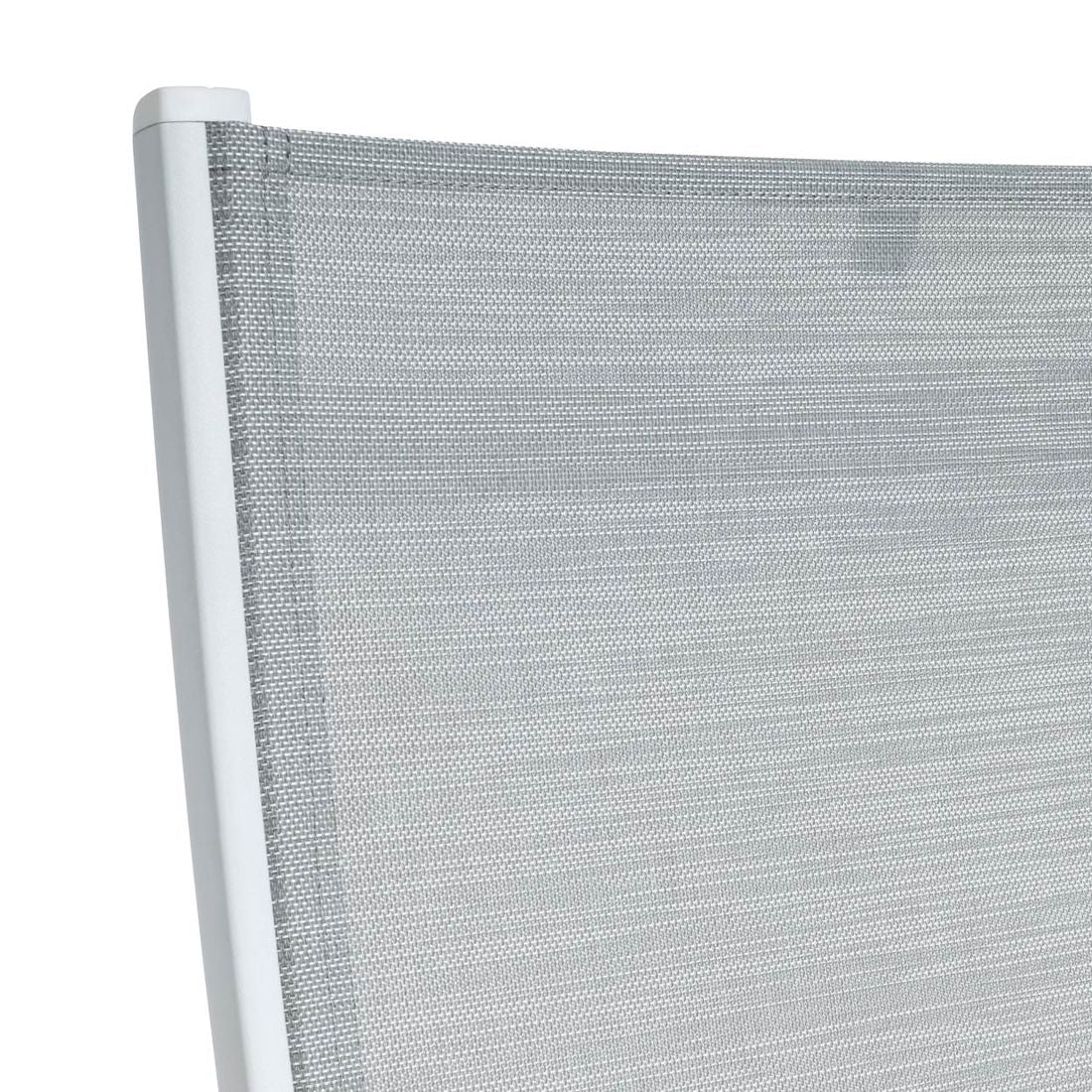 Stabelstol med armlener Granada aluminium/textilen - Kettler stablet