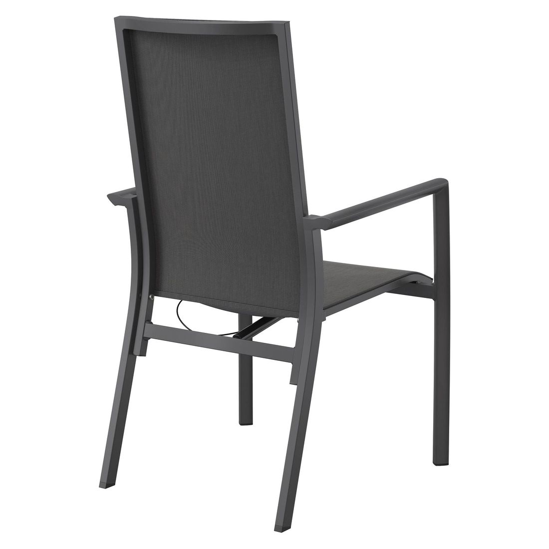 Stabelstol Lucca med regulerbar rygg på terrasse