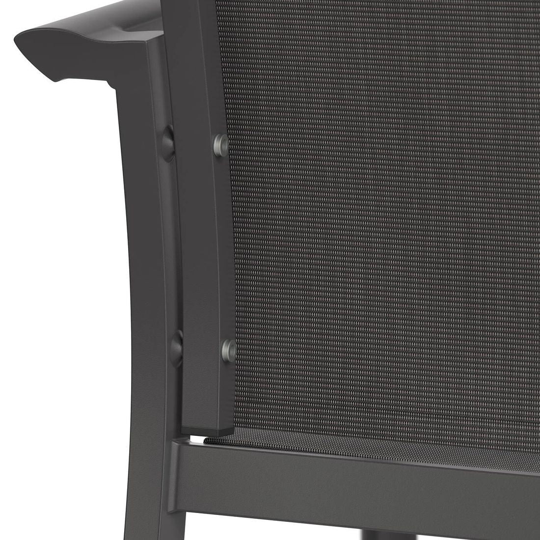 Stabelstol Lucca høyrygg aluminium/textilen - OUTLIV sete og ryggstøtte