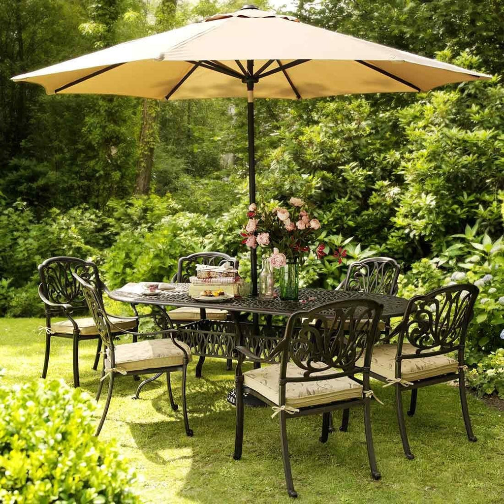 Stabelstol med armlener Amalfi aluminium 65x64 cm bakside