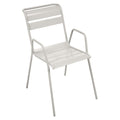 Stabelstol med armlener Monceau stål 52x63 cm forfra