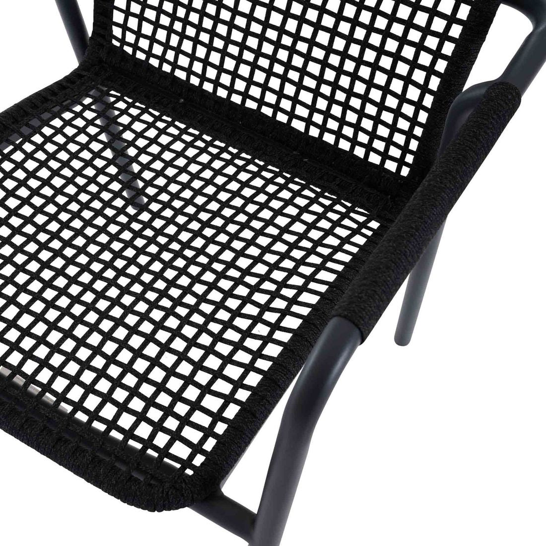 Stabelstol med armlener Repton aluminium/tau 57x65 cm - Siena Garden