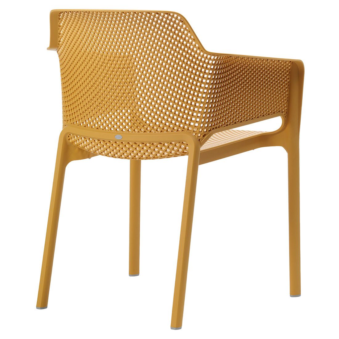 Ramme i plast på Stabelstol Net plast sennep 60,5x58,5 cm