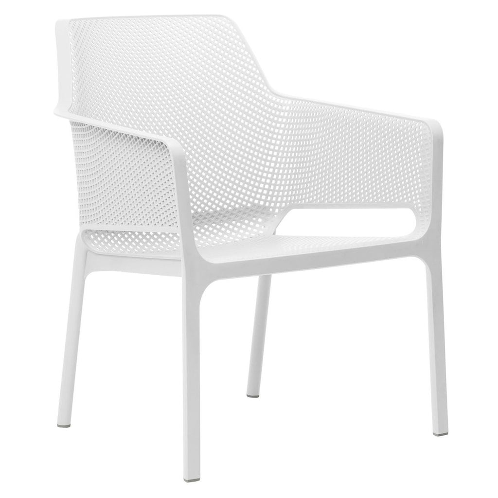 Stabelstol ute Net Relax plast hvit 67x71 cm - Nardi detalj av materiale