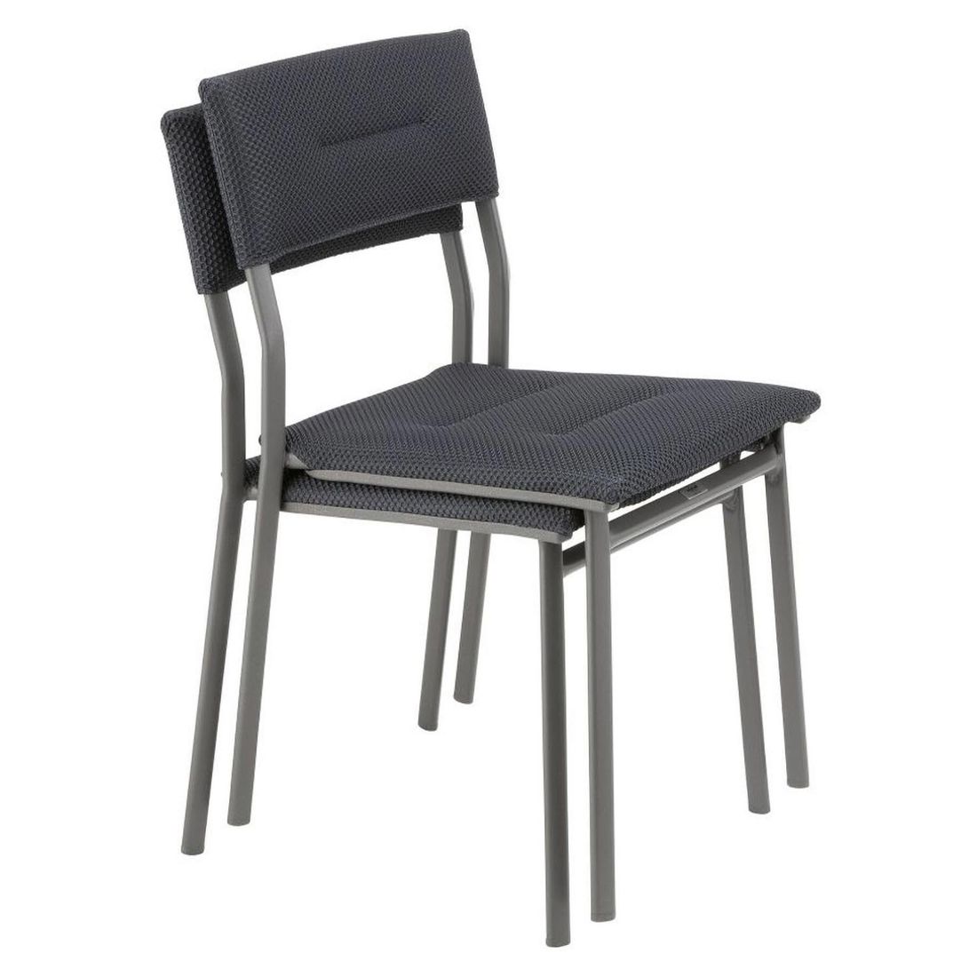 Stabelstol Oron aluminium/BeComfort 50x49 cm - Lafuma