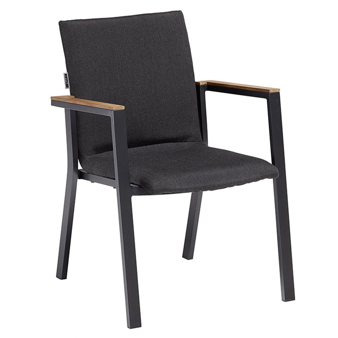 Stabelstol Rasmus aluminium/Sunbrella 60x62 cm bakside