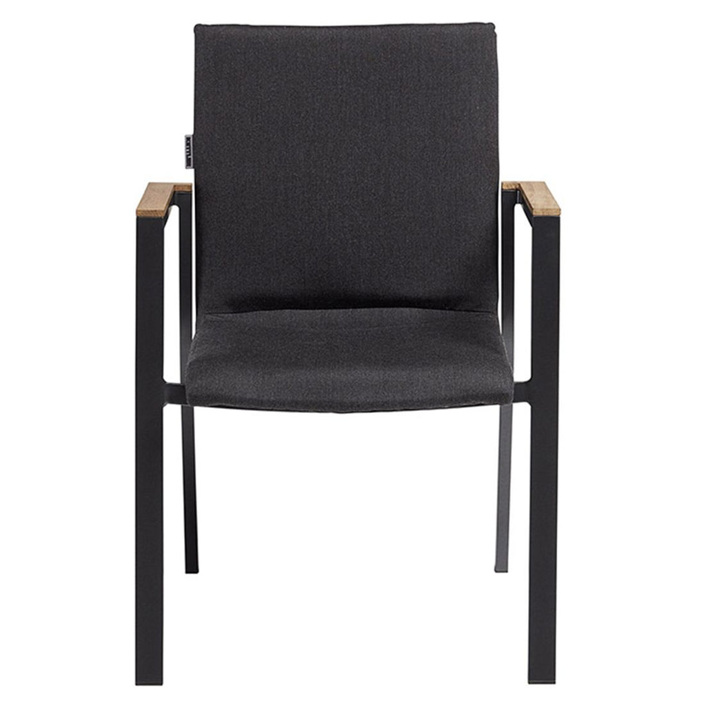 Stabelstol Rasmus aluminium/Sunbrella 60x62 cm detalj av materiale