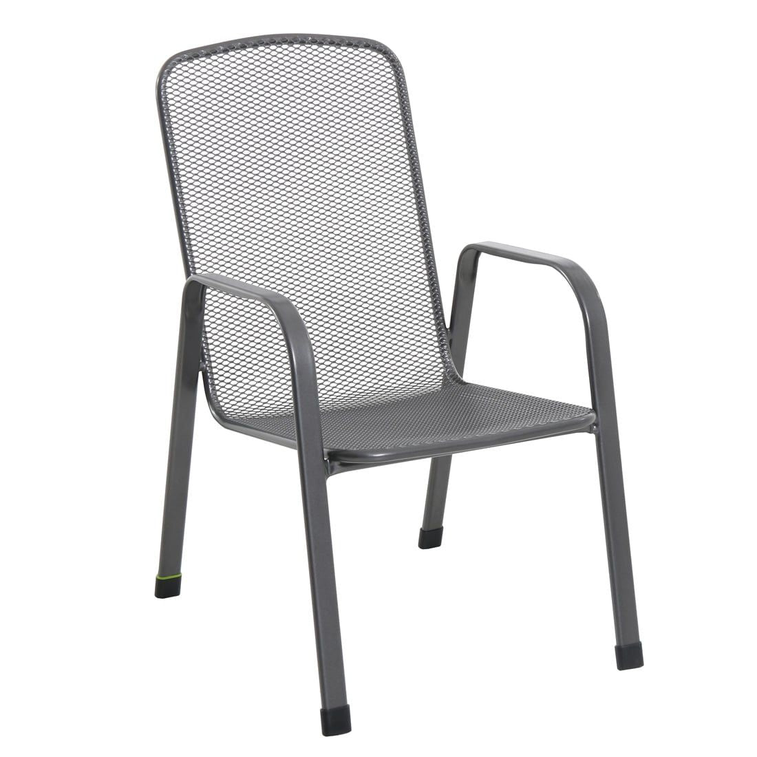 Stabelstol Savoy Basic stål 58x62 cm fra siden