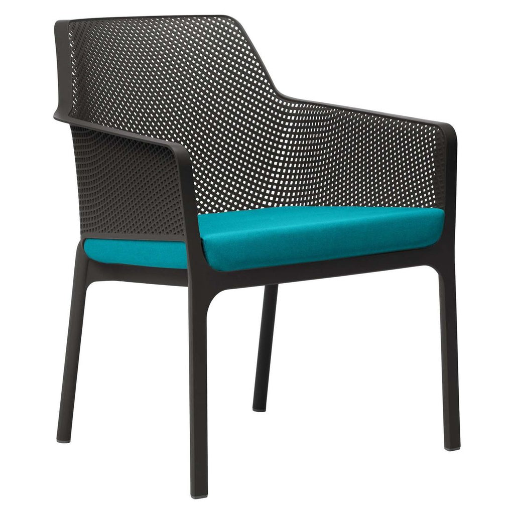 Stabelstol-sett Net Relax 8 deler med sitteputer plast stablet
