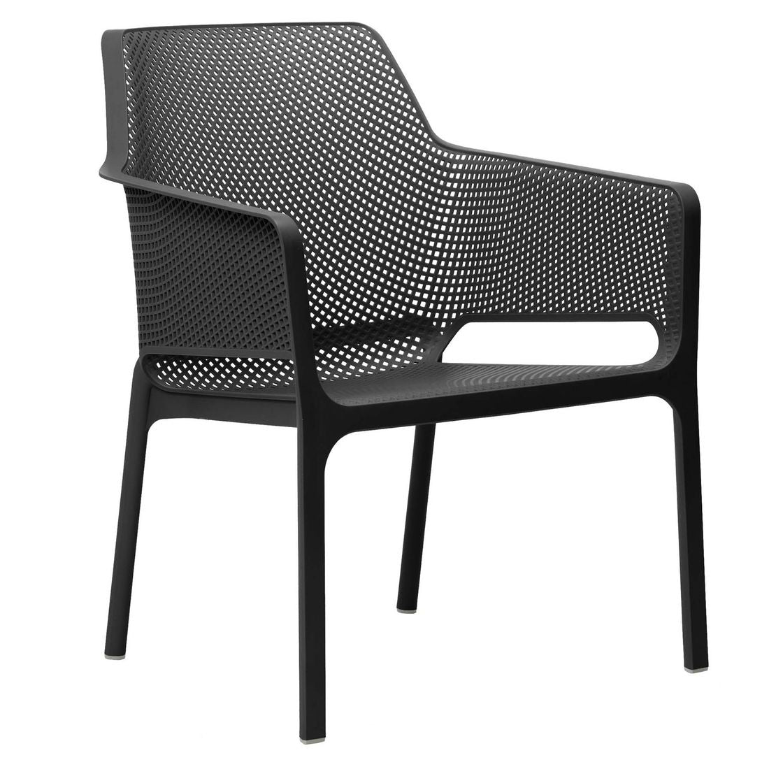 Stabelstol-sett Net Relax 8 deler med sitteputer plast sett fra toppen