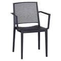 Stabelstol ute Square plast antrasitt 54x56 cm forfra