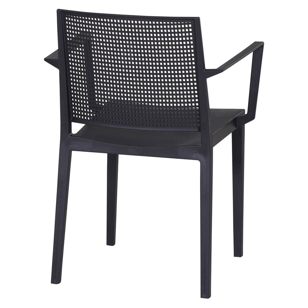 Stabelstol ute Square plast antrasitt 54x56 cm stablet