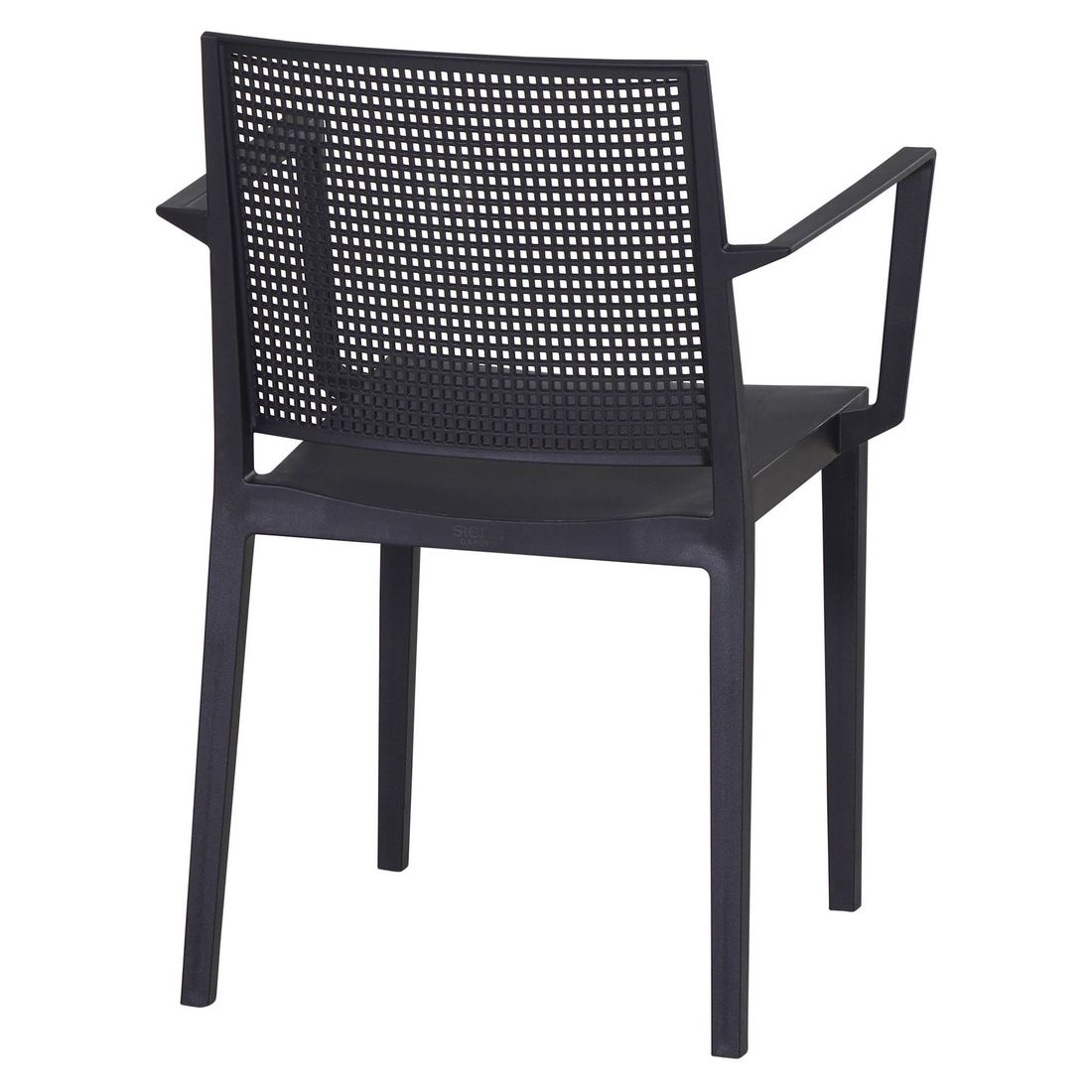 Stabelstol ute Square plast antrasitt 54x56 cm stablet