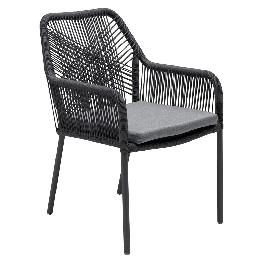 Stabelstol Stilo aluminium/tau med sittepute forfra
