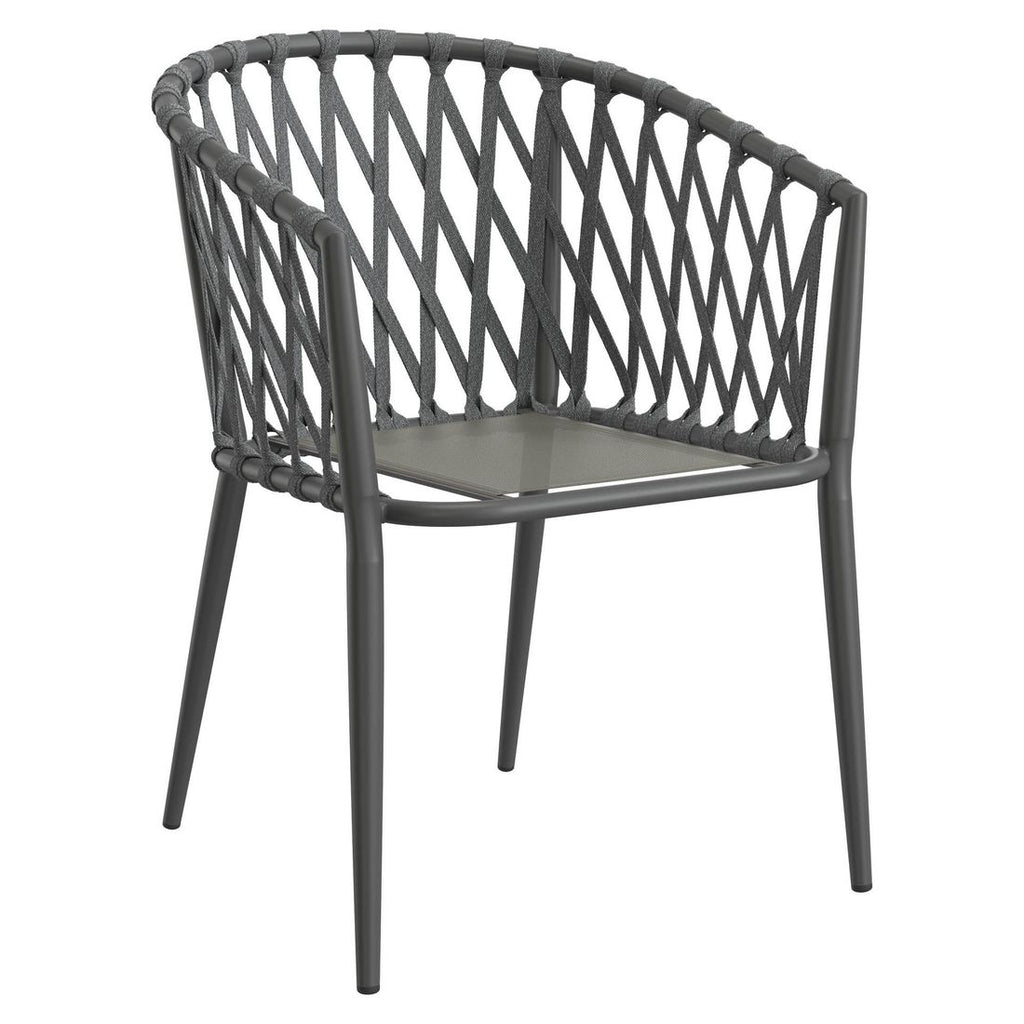 Stabelstol Sunrepo aluminium med puter - LC Garden