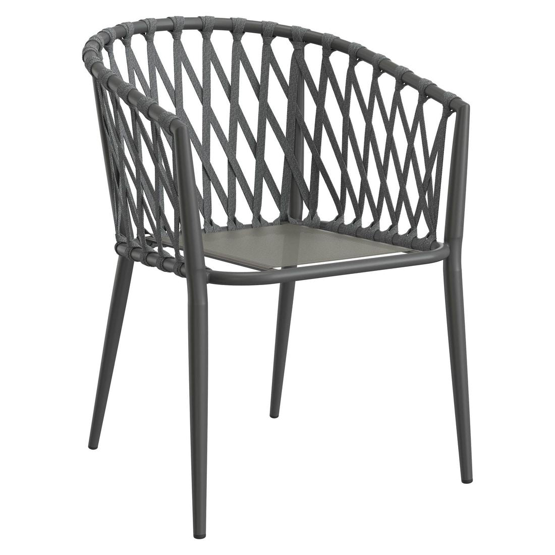 Stabelstol Sunrepo aluminium med puter - LC Garden