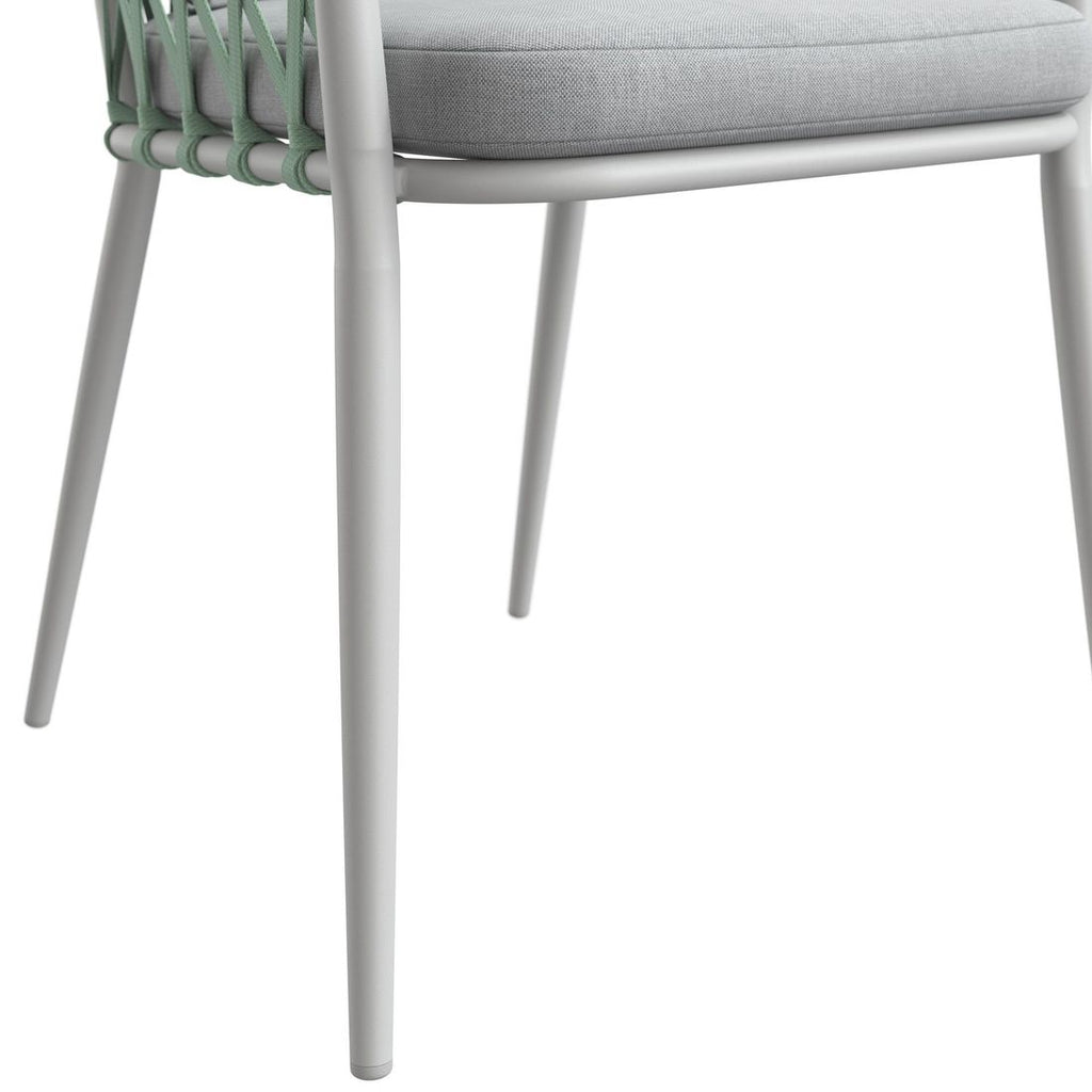 Stabelstol Sunrepo aluminium med puter taupe - LC Garden