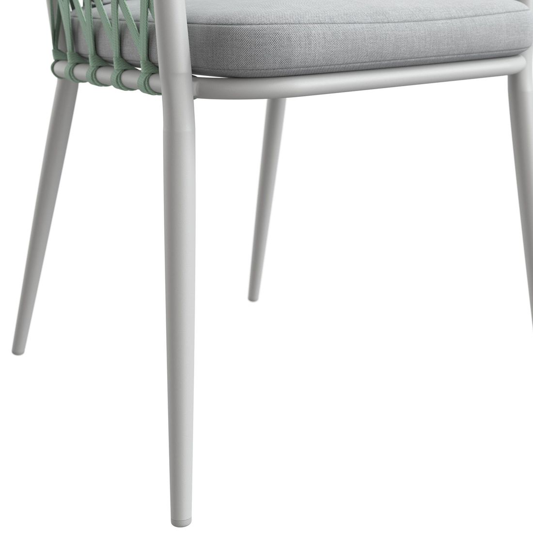 Stabelstol Sunrepo aluminium med puter taupe - LC Garden