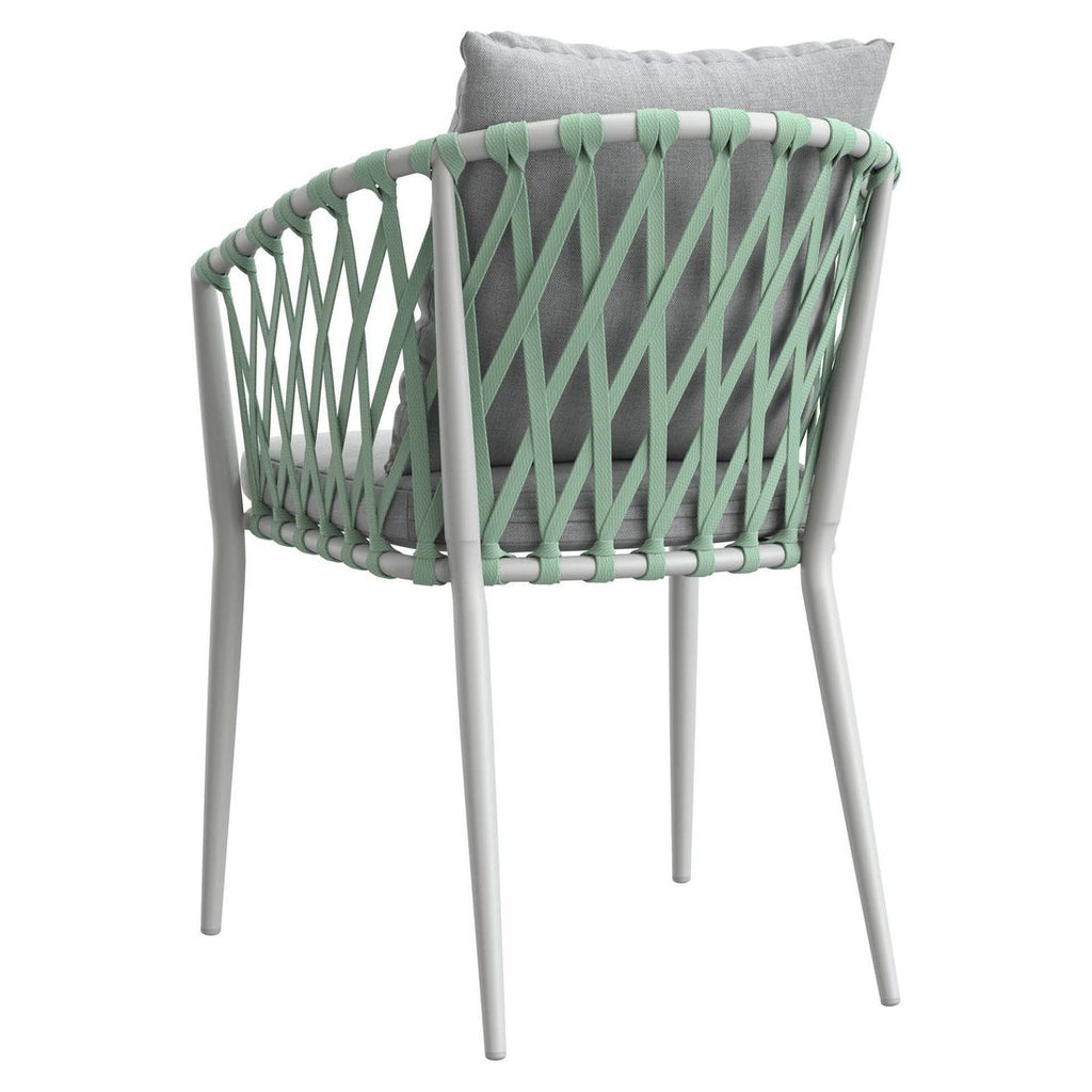 Stabelstol Sunrepo aluminium med puter taupe - LC Garden