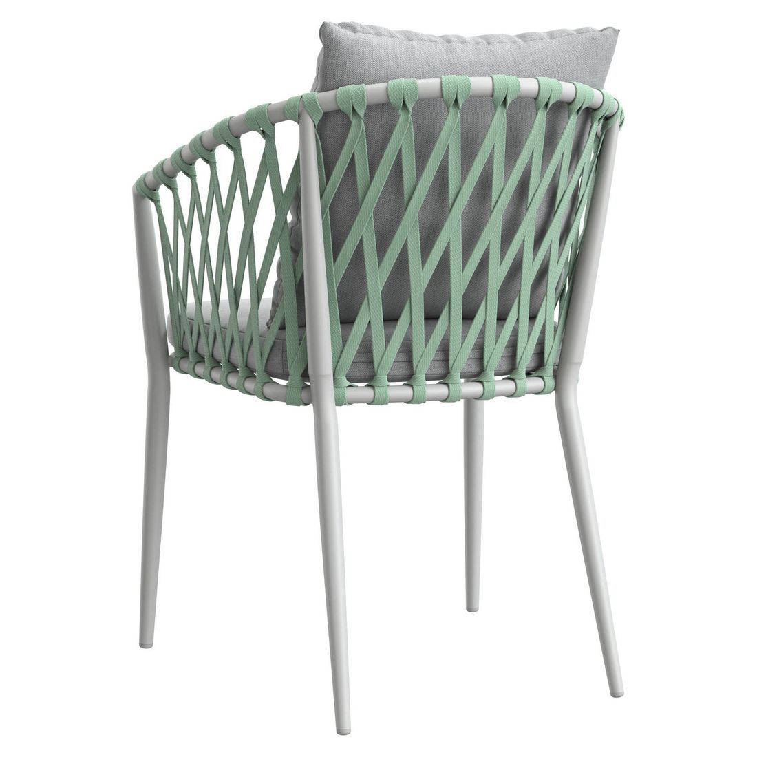 Stabelstol Sunrepo aluminium med puter taupe - LC Garden